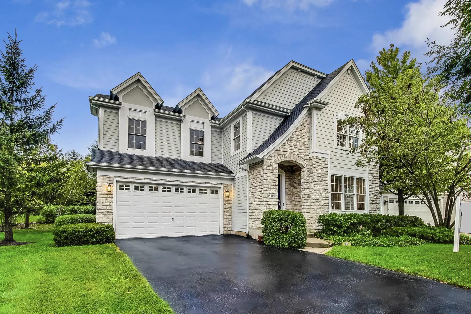 The Glenview home from the street